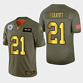 Nike Cowboys 21 Ezekiel Elliott 2019 Olive Gold Salute To Service 100th Season Limited Jersey Dyin,baseball caps,new era cap wholesale,wholesale hats